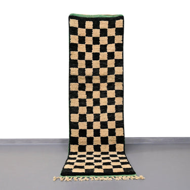 Moroccan Vintage Runner Rug 2.3 x 8.4 feet / 72 x 256 cm - Ettilux Home